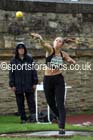 Womens heptathlon shot putt, EAP International Cominted Events, Hexham. Photo: David T. Hewitson/Sports for All Pics